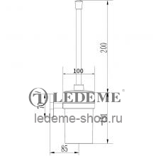 Подвесной ершик для унитаза Ledeme L1910-2 Хром