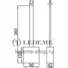 Напольный ершик для унитаза Ledeme L917R