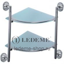 Полочка для ванной Ledeme L1907-2 Хром/Стекло