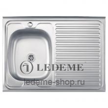 Мойка для кухни из нержавеющей стали Ledeme L78060-L матовый