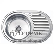 Мойка для кухни из нержавеющей стали Ledeme L87750-L глянцевая