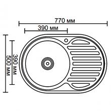 Мойка для кухни из нержавеющей стали Ledeme L87750-6L