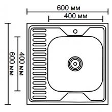 Мойка для кухни из нержавеющей стали Ledeme L96060-6R