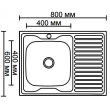 Мойка для кухни из нержавеющей стали Ledeme L68060-6L