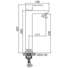 Смеситель для раковины Ledeme L1055-22