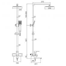 Душевая стойка Ledeme L72433