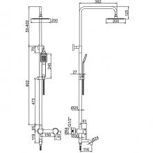 Душевая стойка Ledeme L72401