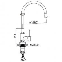 Смеситель для кухни Ledeme L74004-1