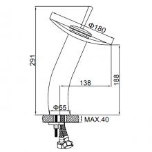 Смеситель для раковины Ledeme L1055-3