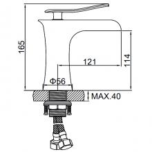 Смеситель для раковины Ledeme L1055W-23