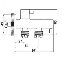 Кран садовый Ledeme LH507-1