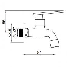 Кран садовый Ledeme L70101