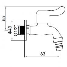 Кран садовый Ledeme L70102