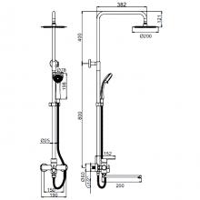 Душевая стойка Ledeme L72403-1