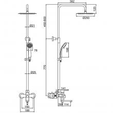 Душевая стойка Ledeme L72416