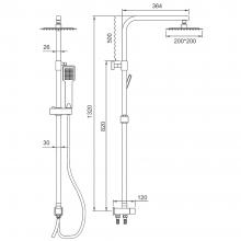 Душевая стойка Ledeme L72400-1