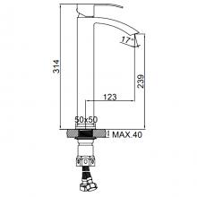 Смеситель для раковины Ledeme L1155-15