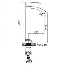 Смеситель для раковины Ledeme L1155B-15