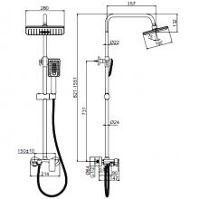 Душевая стойка Ledeme L2421W