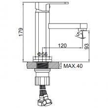 Смеситель для раковины Ledeme L1033B