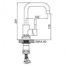 Смеситель для раковины Ledeme L1098-5