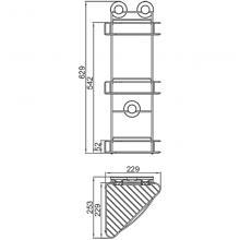 Полка-решетка Ledeme L3728-3