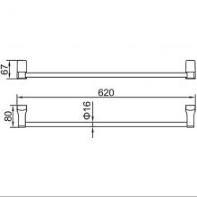 Прямой полотенцедержатель Ledeme L30301U