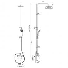 Душевая стойка Ledeme L72418B