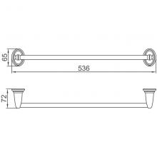 Прямой полотенцедержатель Ledeme L1501 Хром