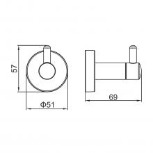 Крючок Ledeme L71705U-1