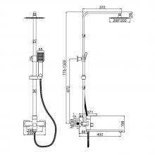 Душевая стойка Ledeme L72433-1