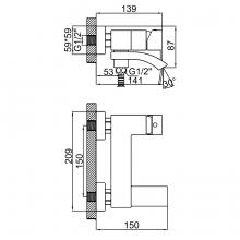 Смеситель для ванны Ledeme L73117