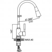 Смеситель для кухни Ledeme L4199-16
