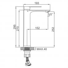 Смеситель для раковины Ledeme L1155-9