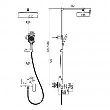Душевая стойка Ledeme L2494D