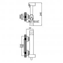 Смеситель с гигиеническим душем Ledeme L5285SA