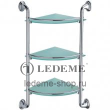 Полочка для ванной Ledeme L1507-3 Хром/Стекло
